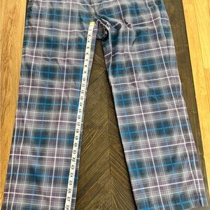 Nike Men's Plaid Dri joy golf pants blue and Gray 38X30